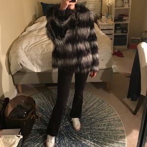 Topshop faux fur coat/jacket